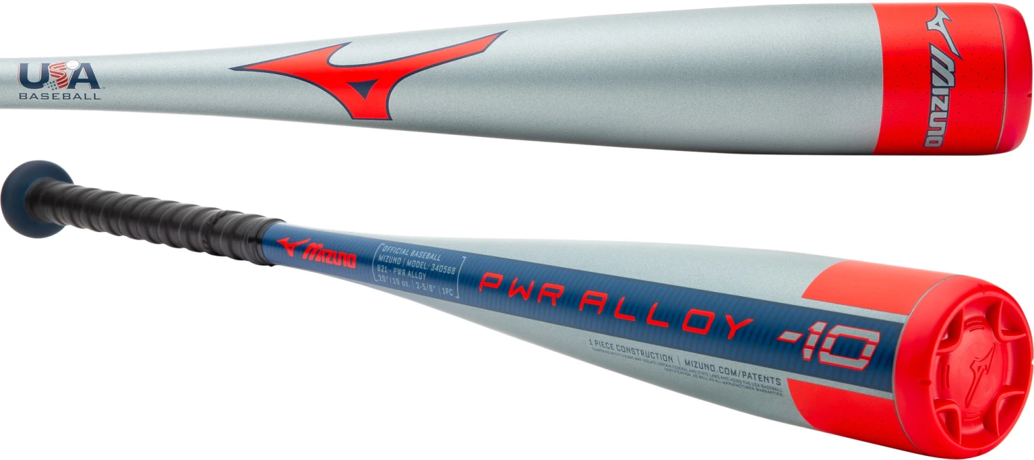 Mizuno B21-PWR Alloy USA Balanced Baseball Bat (-10oz) 340568 1 Mizuno B21-PWR Alloy USA Balanced Baseball Bat (-10oz) 340568