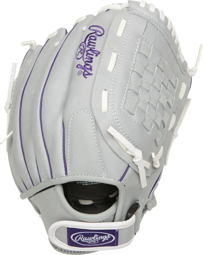 12 Inch Rawlings Sure Catch Girl's Fastpitch Softball Glove SCSB12PU 1 12 Inch Rawlings Sure Catch Girl's Fastpitch Softball Glove SCSB12PU