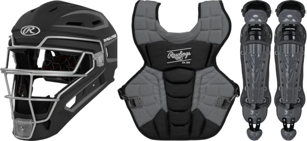 Rawlings Velo 2.0 RAWVELO2A Adult Baseball Catchers Gear Set 1 Rawlings Velo 2.0 RAWVELO2A Adult Baseball Catchers Gear Set